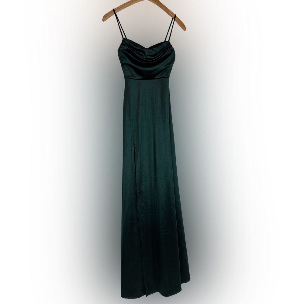 Elegant Forest Green Formal - Maxi Dress